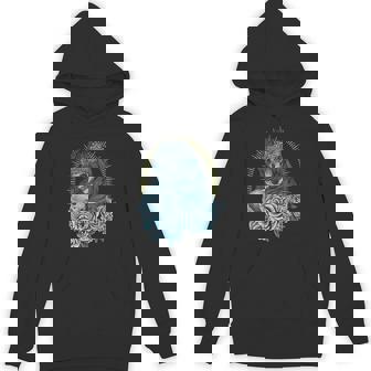 Santa Muerte Female Deity Mexican Dead Satanic Sugar Skull Unisex Hoodie - Monsterry