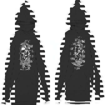 Santa Muerte Female Deity Mexican Satanic Dead Sugar Skull Tank Top Unisex Hoodie - Monsterry