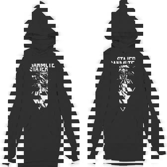 Santa Muerte Female Deity Sugar Skull Satanic Mexican Dead Unisex Hoodie - Monsterry
