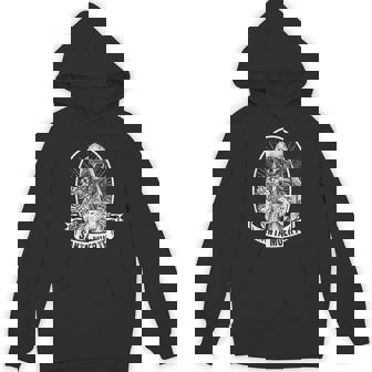 Santa Muerte Mexican Dead Sugar Skull Female Deity Satanic Unisex Hoodie - Monsterry