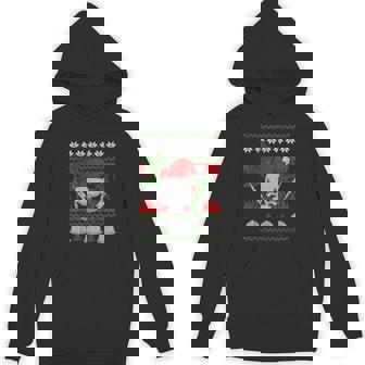 Santa Skull Electrician Ugly Christmas Xmas Unisex Hoodie - Monsterry