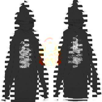 Tattoo Santa Biker Santa Claus Christmas Beer Belly Xmas Tank Top Unisex Hoodie - Monsterry