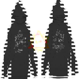 Therian Symbol With Flowers Inclusion Unisex Hoodie - Monsterry