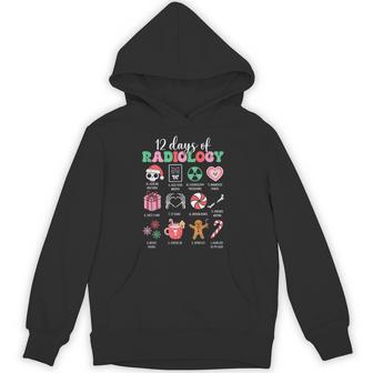 Vintage Christmas 12 Days Of Radiology X-Ray Christmas Unisex Hoodie - Monsterry