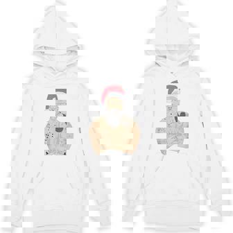 Hipster Tattoo Santa Tacky & Ugly Christmas Party ABX044 Unisex Hoodie - Monsterry