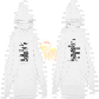 Mooey Christmas Cute Scottish Cow Highland Cattle Farmer Unisex Hoodie - Monsterry