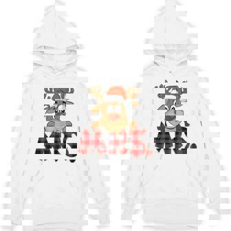 Mrs Reindeer Family Group Christmas Buffalo Red Plaid Unisex Hoodie - Monsterry