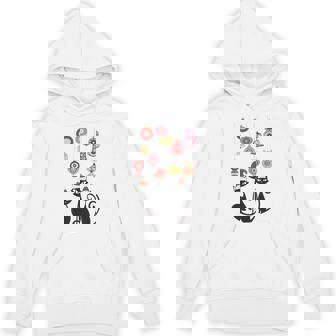Retro Cat Vintage Mid Century Modern Cat Christmas Ornaments Unisex Hoodie - Monsterry