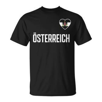 Austria Flag Eagle Fan Red T-Shirt - Geschenkecke