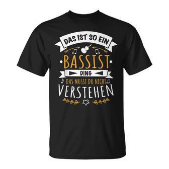 Bass Kontrabass Musician Das Ist So Ein Bassist Ding T-Shirt - Geschenkecke