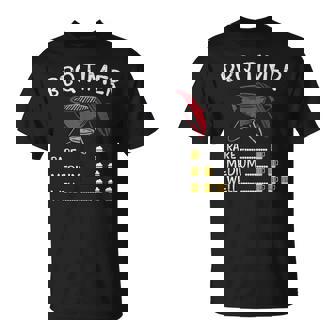 BBQ Timer Beer Barbecue Grill Grilling Drinking T-Shirt - Monsterry