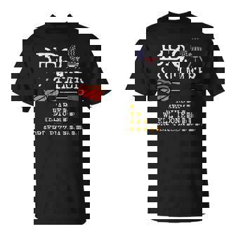 Bbq Timer Flag Barbecue Grill 4th July Dad Grandpa Men T-Shirt - Monsterry