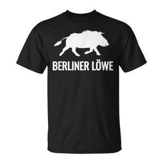 Berliner Löwe Wildschwein Geschenkidee T-Shirt - Geschenkecke