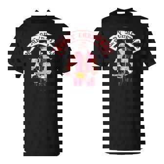BIKER Rocking Santa MC BACKPRINT T-Shirt - Monsterry