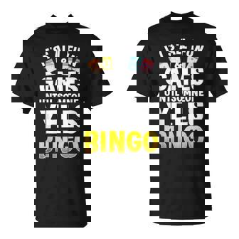 Bingo For Bingo Novelty Gamble Bingo Player T-Shirt | Mazezy