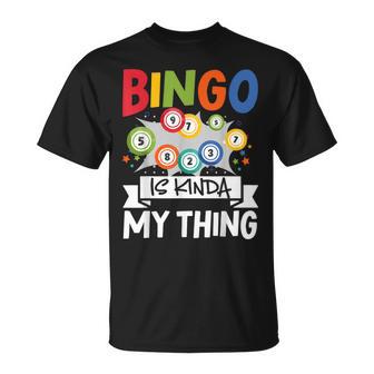 Bingo Ist Irgendwie Mein Ding Lustiges Glücksspiel T-Shirt - Geschenkecke