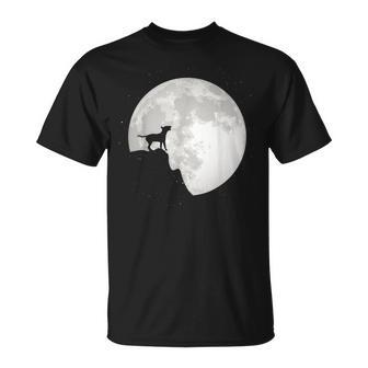 Bull Terrier Dog Portrait Dog Portrait Moon T-Shirt - Geschenkecke