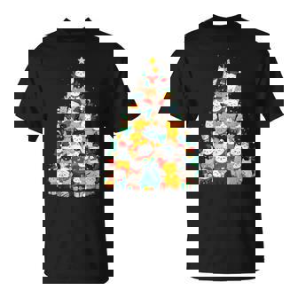 Cats Christmas Tree Xmas Holidays New Year Cat Lover T-Shirt - Monsterry