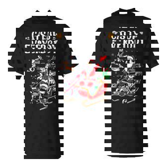 Cats For Everybody Christmas Cat Xmas Men Women Santa T-shirt - Monsterry