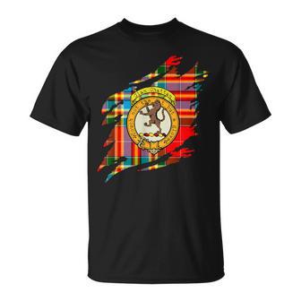 Chattan-Clan-Wappen Und Schottenkaro Schottischer Nachname T-Shirt - Geschenkecke