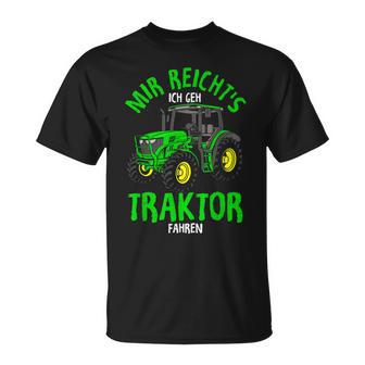 Children's Mir Reichts Ich Geh Traktor Fahren Tracker T-Shirt - Geschenkecke