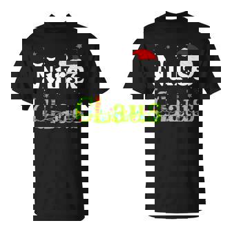 Christmas Holiday Party Nurse Claus Family Matching Pajamas Premium T-Shirt - Monsterry