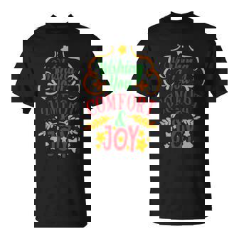 Christmas Shirt Holiday Wishing You Comfort And Joy Mom Kids T-Shirt - Monsterry