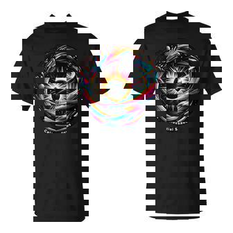 Cosmic Dance Eclipse Celestial Shadows T-Shirt - Monsterry