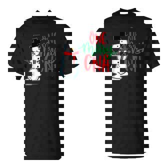 Cute Christmas CNA Nurse Holiday Snowman Nursing T-Shirt - Monsterry