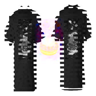 Cute Monkey In Outer Space Snow Monkey In Space Tee T-Shirt - Monsterry