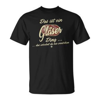 Damen Das Ist Ein Gläser Ding Lustiges Familie Gläser Mit-Ausschnitt T-Shirt - Geschenkecke