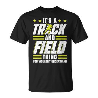 Damen Das Ist Ein Leichtathletik Ding Mit-Ausschnitt T-Shirt - Geschenkecke