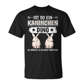 Damen Ist So Ein Kaninchen Ding Kaninchen Mit-Ausschnitt T-Shirt - Geschenkecke