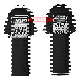 Danger Wild Animal Sign T Shirt T-Shirt - Monsterry