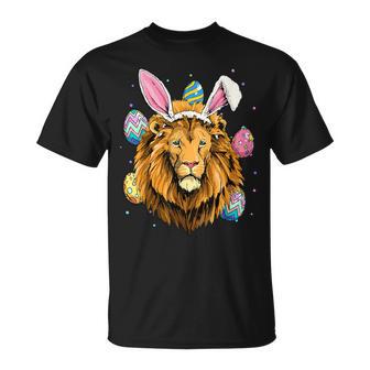 Easter Bunny Lion Easter Lion T-Shirt - Monsterry