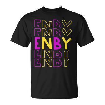 ENBY Nonbinary Genderqueer Androgyny Gay Non Binary Queer T-Shirt - Monsterry