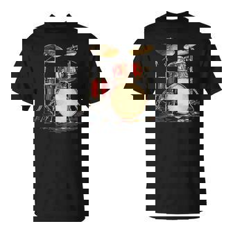Ensemble De Batterie Motif Instrument De Musique T-Shirt - Cadeauxyz