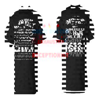 Exhausted Medical Receptionist Medical Reception T-Shirt - Monsterry