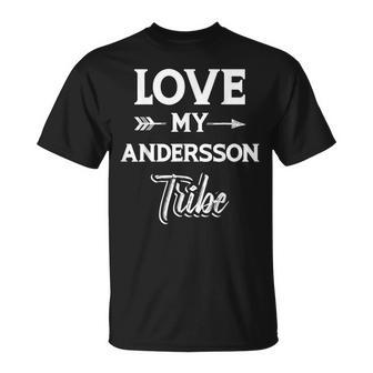 Familienname Andersson Lustiges Wiedersehen Nachname Tag T-Shirt - Geschenkecke