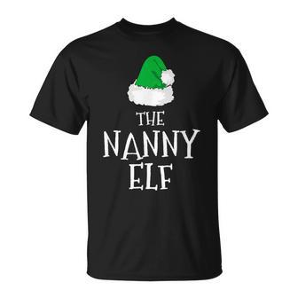 Family The Nanny Elf Christmas Matching Pajama T-Shirt - Monsterry