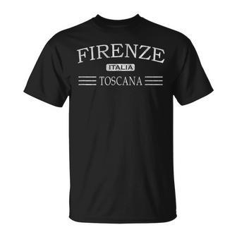 Firenze Toscana Italia Florence Tuscany Italy Blue T-Shirt - Geschenkecke