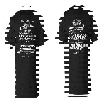 Our First Christmas As Mr And Mrs Reindeer T-Shirt - Monsterry