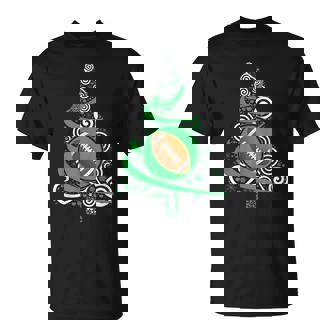 Football Xmas Tree Rugby Christmas Christmas Tree T-Shirt - Monsterry