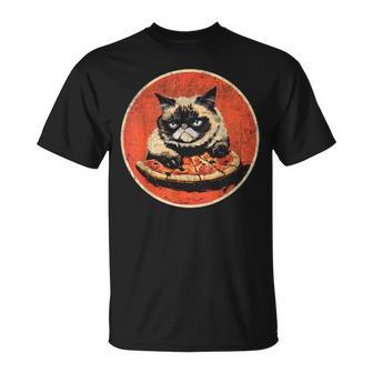 Cat Pizzaintage T-Shirt - Geschenkecke