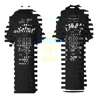 This Is My Pajamakah For Jewish Hanukkah Pajama Pj T-Shirt - Thegiftio