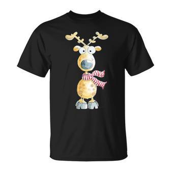 Winter Reindeer I Deer Wild Animal Elk Animal Motif T-Shirt - Geschenkecke