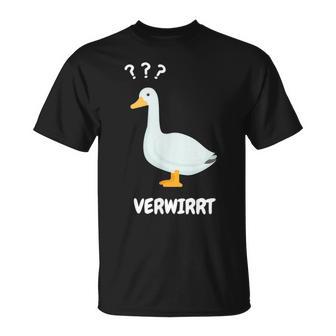 Ganserwirrt Lustiges Gänse Goose Meme Wortspiel T-Shirt - Geschenkecke