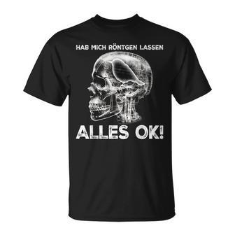 Hab Mich Röntgen Lassen Alles Ok X-Ray Bird T-Shirt - Geschenkecke