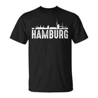 Hamburg Skyline City For Hamburg T-Shirt - Geschenkecke