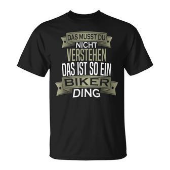 Herren Spruch Männer Hobby Ist So Ein Ding Biker T-Shirt - Geschenkecke